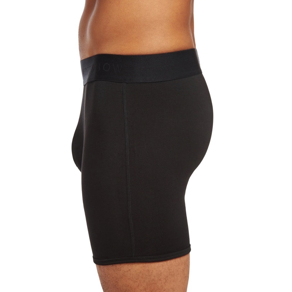 New in packages! Mott & Bow Bundle of two men black boxer briefs Sz L - Picture 4 of 6
